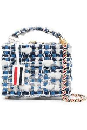 Thom Browne Borsa tote mini a quadri