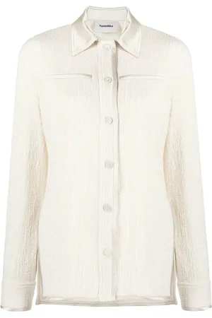 Nanushka Camicia con colletto satinato