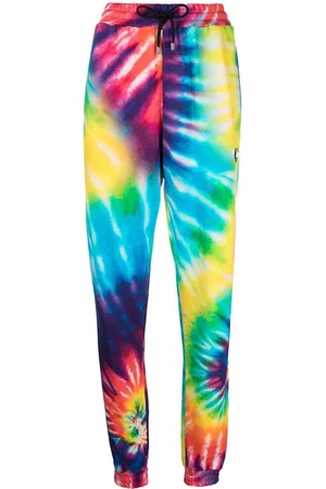 Philipp Plein Pantaloni sportivi con fantasia tie dye