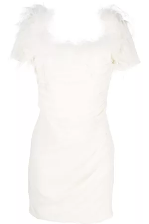 GIUSEPPE DI MORABITO Donna Vestiti con piume - Abito con dettaglio di piume - Toni neutri