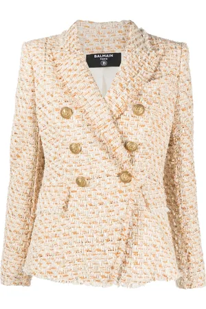Balmain Blazer doppiopetto in tweed