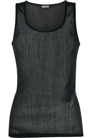 Jil Sander Top semi trasparente