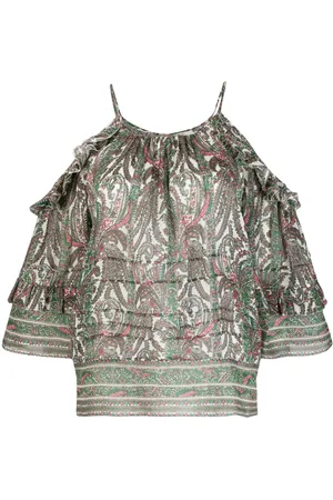 Isabel Marant Top Gabia con stampa grafica