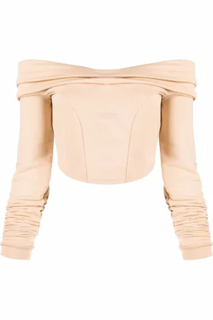 GCDS Felpa con spalle scoperte Couture