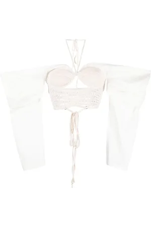 The Mannei Blusa con maniche drappeggiate