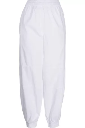 Lacoste Donna Pantaloni sportivi - Pantaloni sportivi con vita elasticizzata - Bianco