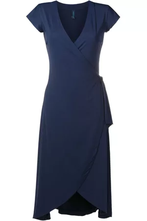 Lygia & Nanny Donna Vestiti midi - Abito midi con fiocco Falcão - Blu