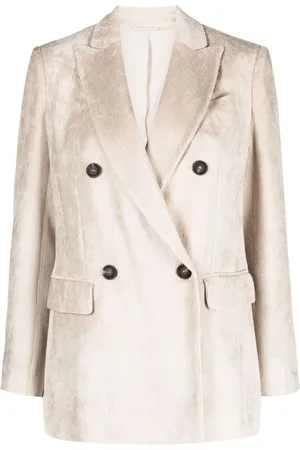 Brunello Cucinelli Blazer a coste doppiopetto