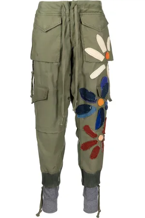 GREG LAUREN Pantaloni sportivi con applicazione