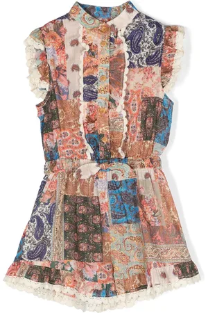 ZIMMERMANN Chemisier smanicato con design patchwork