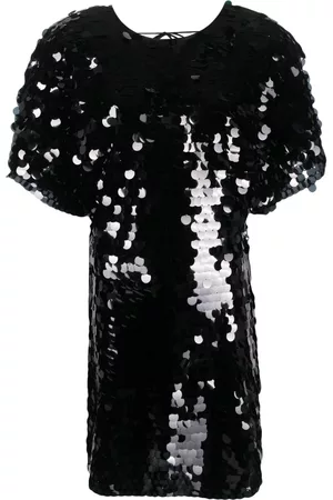 ROTATE Donna Vestiti paillettes - Abito corto con paillettes - Nero
