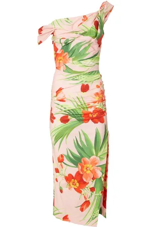 Carolina Herrera Abito a fiori con ruches