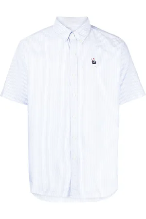 Chocoolate Camicia a righe con applicazione logo