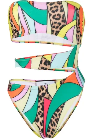 Philipp Plein Monokini con stampa patchwork