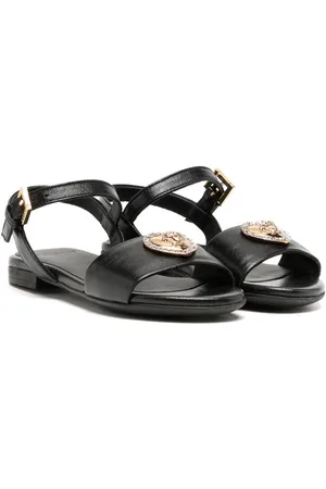 VERSACE Sandali con placca logo