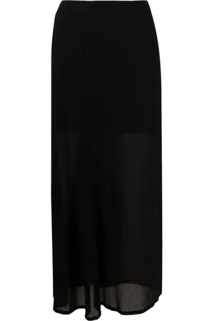 YOHJI YAMAMOTO Gonna lunga semi trasparente