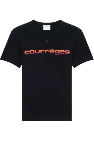 Courrèges T-shirt girocollo con stampa