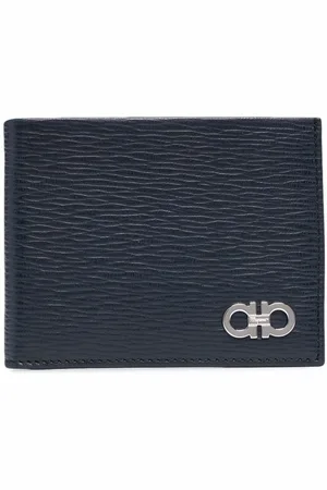 Salvatore Ferragamo Portafoglio bi-fold con logo caratteristico Gancini