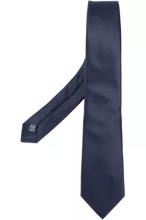 Lanvin Uomo Papillon - Plain varnished tie - Blu
