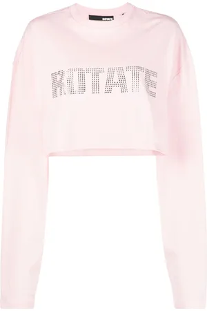 ROTATE Top corto con paillettes