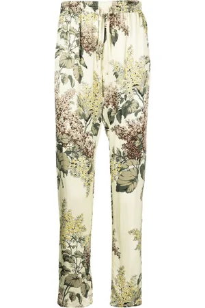 MOUTY Pantaloni sportivi a fiori con coulisse