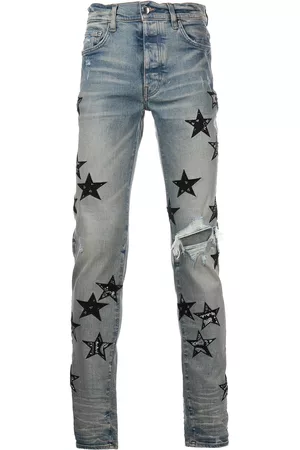 AMIRI Uomo Jeans - Jeans skinny Bandana Star - Blu