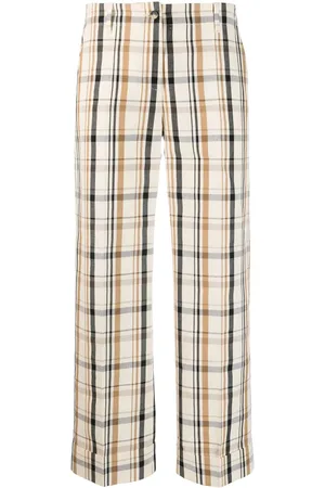 ALBERTO BIANI Pantaloni crop a quadri