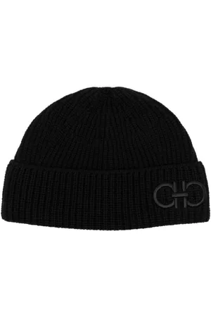 Salvatore Ferragamo Uomo Berretti - Berretto con ricamo - Nero
