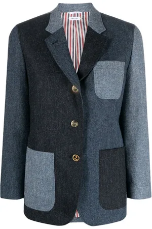 Thom Browne Blazer con design patchwork Donegal