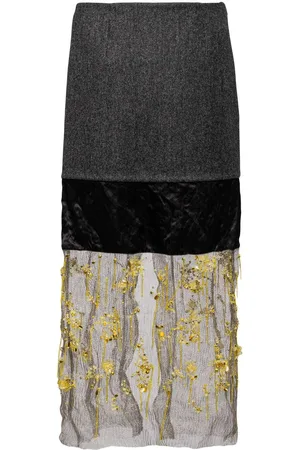 Prada Gonna midi a fiori
