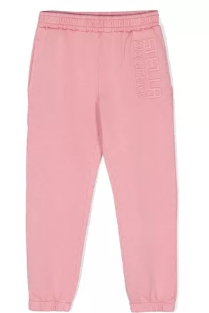 Stella McCartney Pantaloni sportivi - Pantaloni sportivi con logo goffrato - Rosa