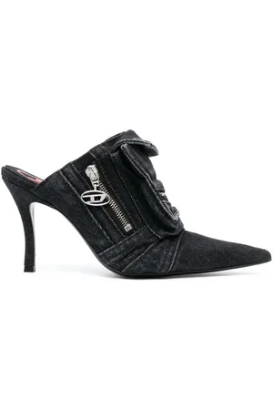 Diesel Mules D-Venus Pocket denim 100mm
