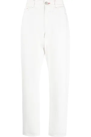 MOORER Jeans dritti con applicazione logo