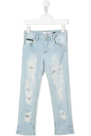 Philipp Plein Jeans taglio straight effetto vissuto