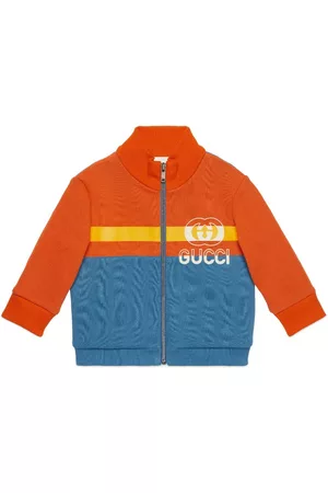 Gucci Felpe - Felpa GG con zip - Arancione