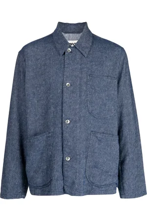 YMC Giacca-camicia in denim multitasche