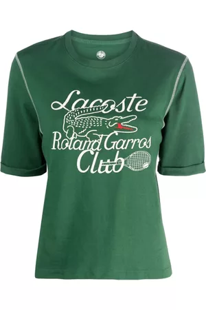 Lacoste Donna T-shirt - T-shirt con ricamo - Verde