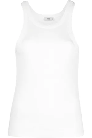 Closed Donna Tank top - Top smanicato a coste - Bianco