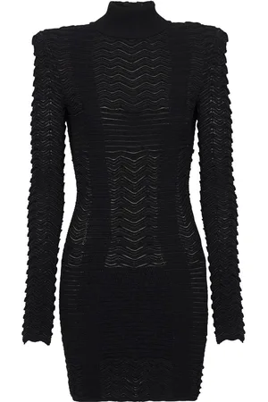 Balmain Abito corto a maniche lunghe
