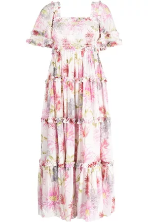 Needle & Thread Donna Vestiti a fiori - Abito a fiori Hummingbird - Rosa