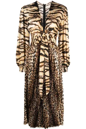 Roberto Cavalli Abito midi con stampa