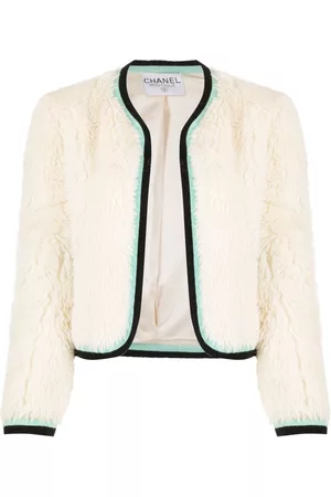 CHANEL Donna Abbigliamento vintage - Giacca senza colletto anni '90-2000 - Bianco