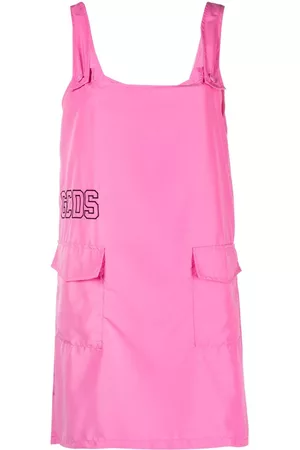 GCDS Donna Vestiti stampati - Abito corto con ricamo - Rosa