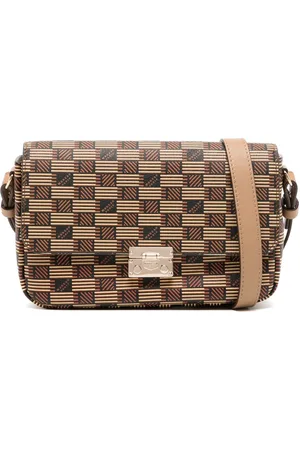 MOREAU Borsa a spalla con stampa monogramma