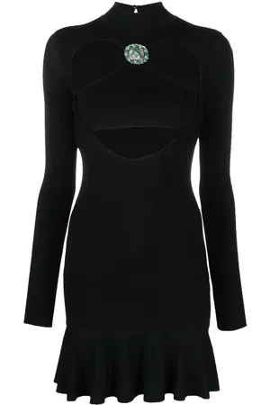 Roberto Cavalli Abito corto con dettaglio cut-out