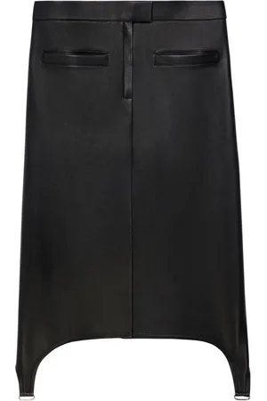 Courrèges Gonna midi con bretelle