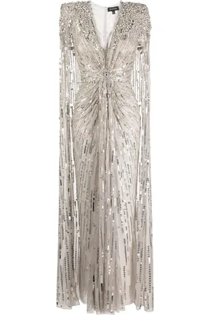 Jenny Packham Abito da sera Lotus Lady con paillettes
