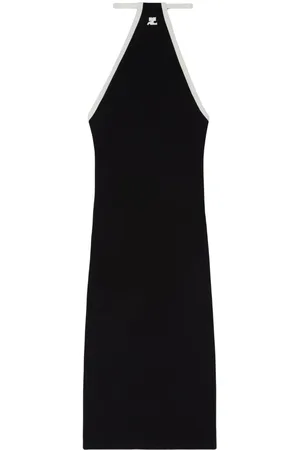 Courrèges Abito midi con ricamo