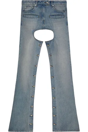 Courrèges Pantaloni svasati con cut-out