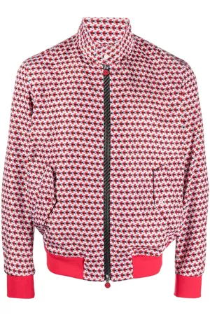 Kiton Uomo Giacche bomber - Bomber con stampa - Rosso